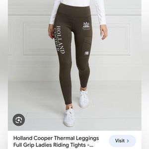 Holland cooper full grip thermal leggings riding